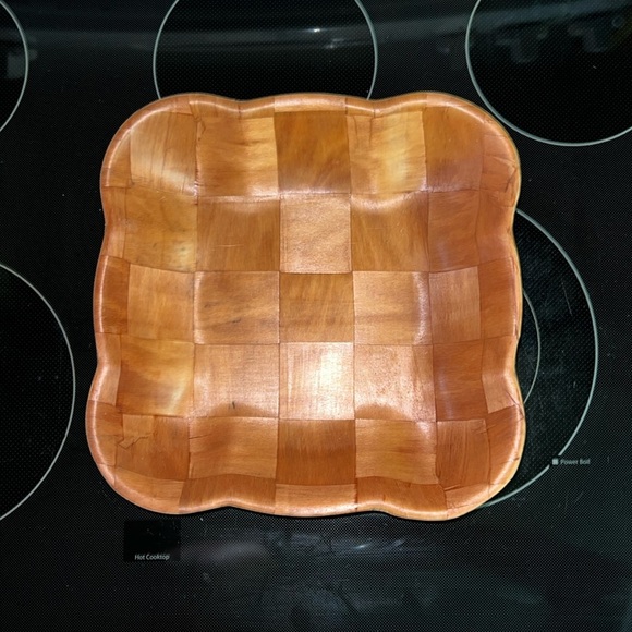 Vintage weave woven serving bowl - Picture 1 of 4